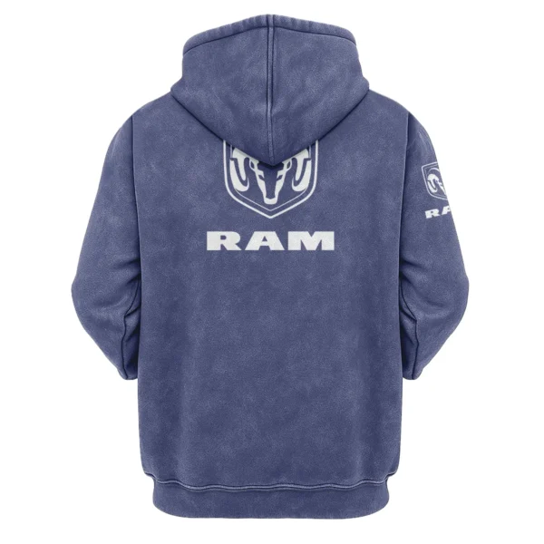 RAM Trucks Exclusive Logo Hoodie Vintage QTUT200625A1RAM - Blue - Image 2