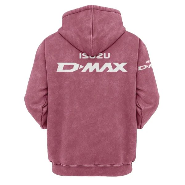 Isuzu D-MAX Exclusive Logo Hoodie Vintage QTUT200625A1ID - Brick Red - Image 2