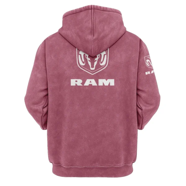 RAM Trucks Exclusive Logo Hoodie Vintage QTUT200625A1RAM - Brick Red - Image 2