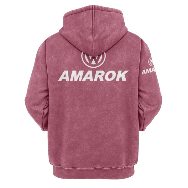Volkswagen Amarok Exclusive Logo Hoodie Vintage QTUT200625A1VA - Brick Red - Image 2