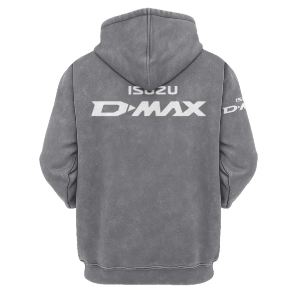 Isuzu D-MAX Exclusive Logo Hoodie Vintage QTUT200625A1ID - Dark Grey - Image 2