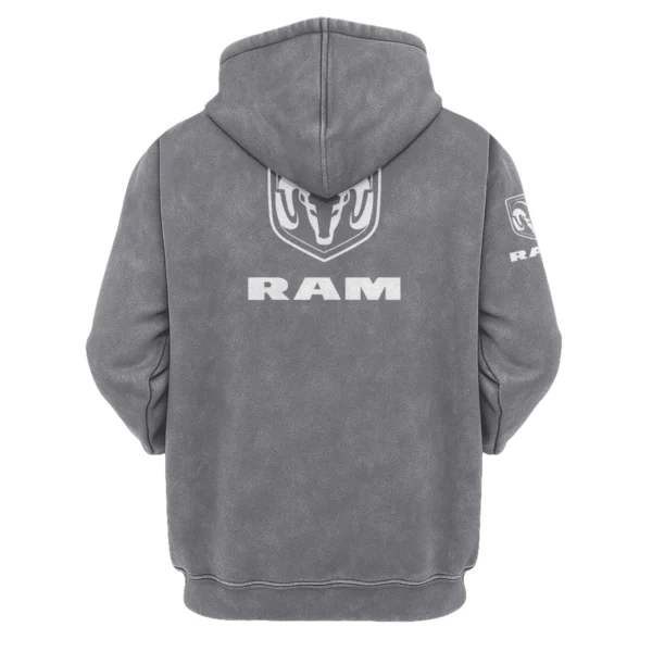 RAM Trucks Exclusive Logo Hoodie Vintage QTUT200625A1RAM - Dark Grey - Image 2