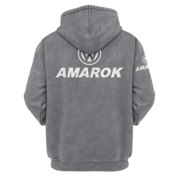 Volkswagen Amarok Exclusive Logo Hoodie Vintage QTUT200625A1VA - Dark Grey - Image 2
