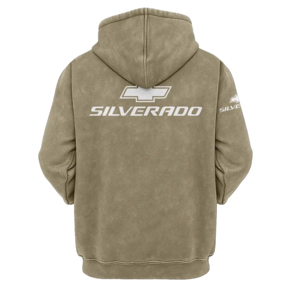 Chevrolet Silverado Exclusive Logo Hoodie Vintage QTUT200625A1CS - Green Beans - Image 2