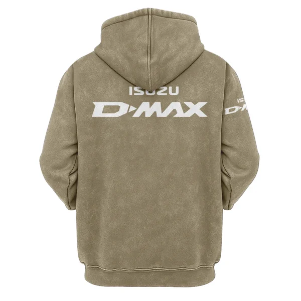 Isuzu D-MAX Exclusive Logo Hoodie Vintage QTUT200625A1ID - Green Beans - Image 2