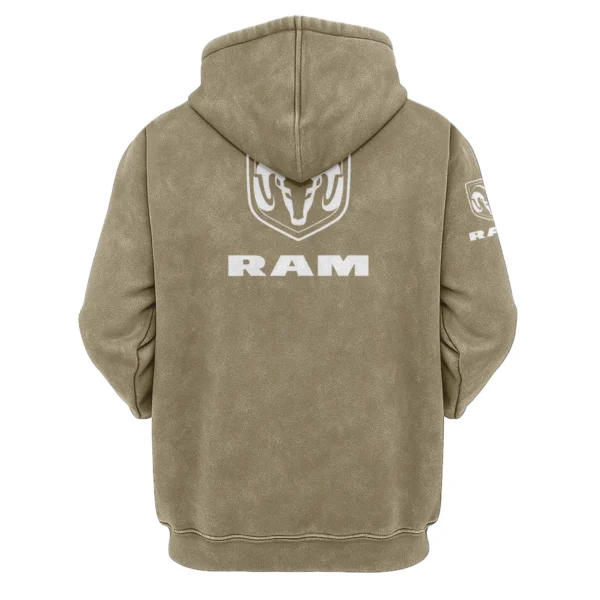 RAM Trucks Exclusive Logo Hoodie Vintage QTUT200625A1RAM - Green Beans - Image 2