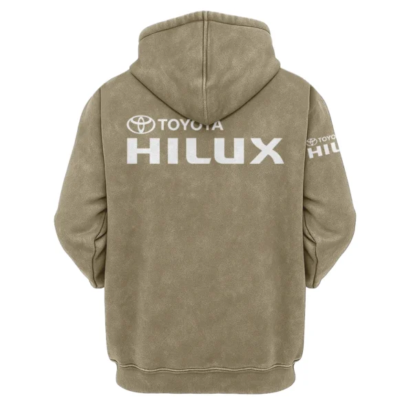 Toyota Hilux Exclusive Logo Hoodie Vintage QTUT200625A1TH - Green Beans - Image 2