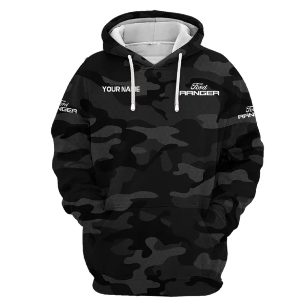Ford Ranger Exclusive Logo Hoodie Ute QTUT110625A1FR-HD - Black