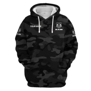 RAM Trucks Exclusive Logo Hoodie Ute QTUT110625A1RAM-HD - Black