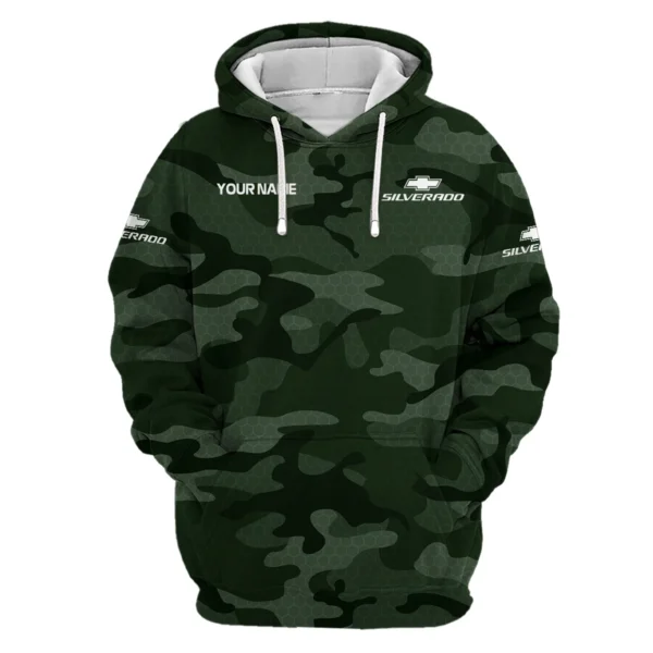 Chevrolet Silverado Exclusive Logo Hoodie Ute QTUT110625A1CS-HD - Green