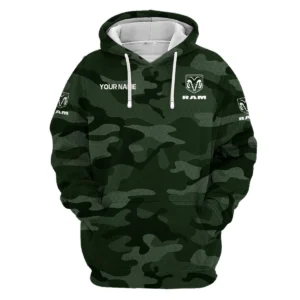 RAM Trucks Exclusive Logo Hoodie Ute QTUT110625A1RAM-HD - Green