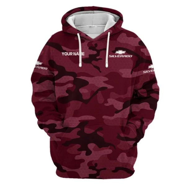 Chevrolet Silverado Exclusive Logo Hoodie Ute QTUT110625A1CS-HD - Maroon