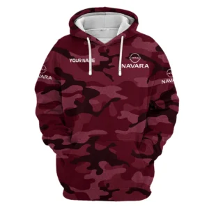 Nissan Navara Exclusive Logo Hoodie Ute QTUT110625A1NNA-HD - Maroon