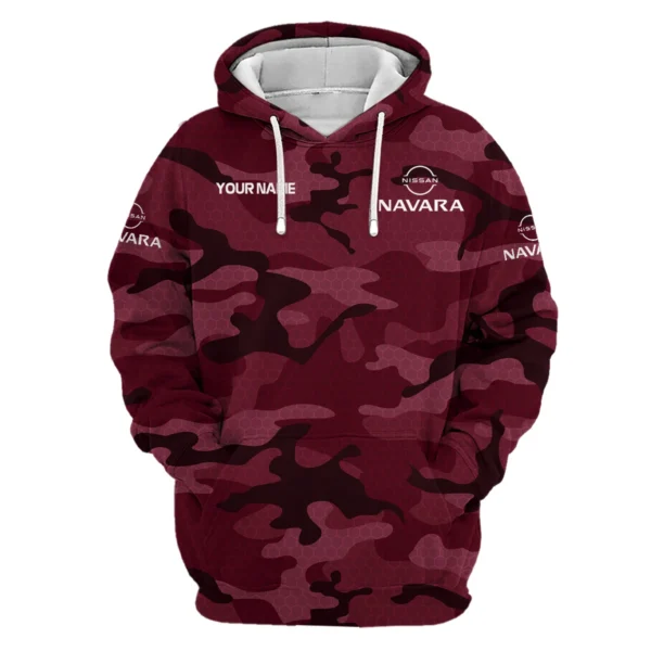 Nissan Navara Exclusive Logo Hoodie Ute QTUT110625A1NNA-HD - Maroon