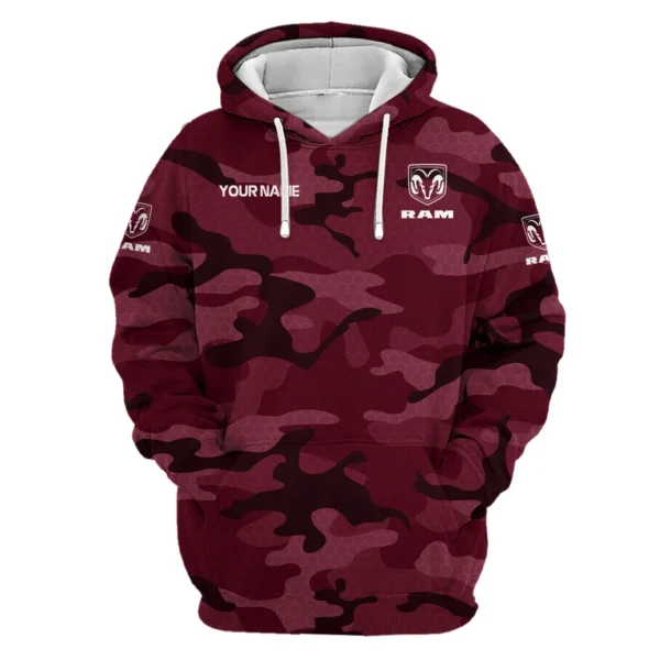 RAM Trucks Exclusive Logo Hoodie Ute QTUT110625A1RAM-HD - Maroon