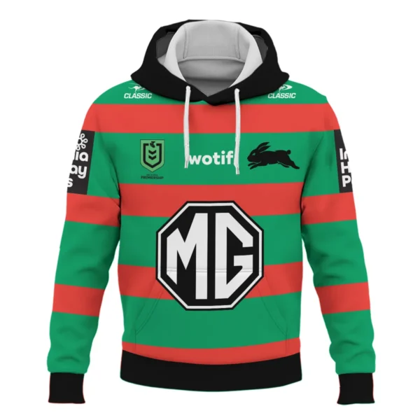 South Sydney Rabbitohs NRL Exclusive Logo Hoodie QTVA050625NRL01SOU-HD - Image 2