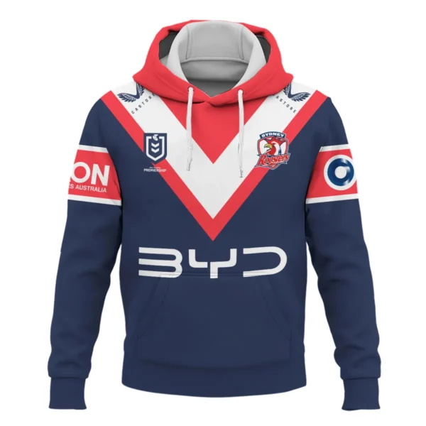 Sydney Roosters NRL Exclusive Logo Hoodie QTVA050625NRL01SYD-HD - Image 2