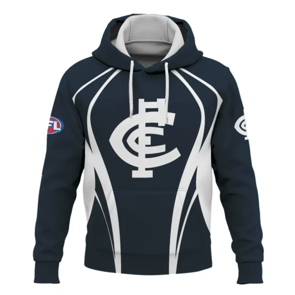 Carlton Blues AFL Exclusive Logo Hoodie QTVA250625AFL03CARL-HD - Image 2