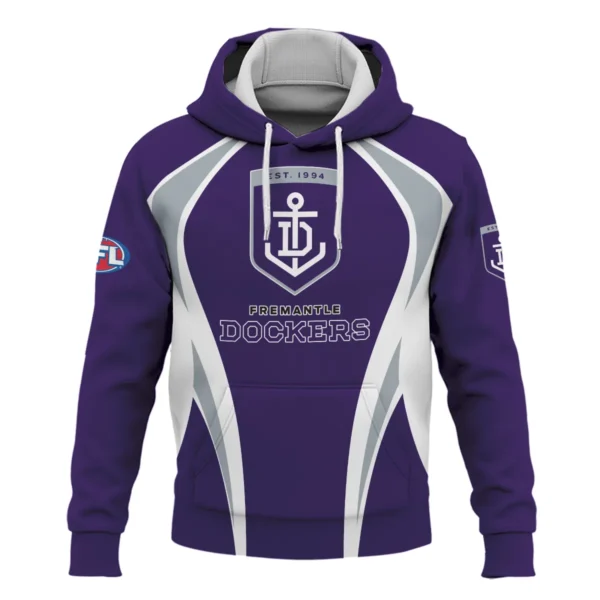 Fremantle Dockers AFL Exclusive Logo Hoodie QTVA250625AFL03FRE-HD - Image 2