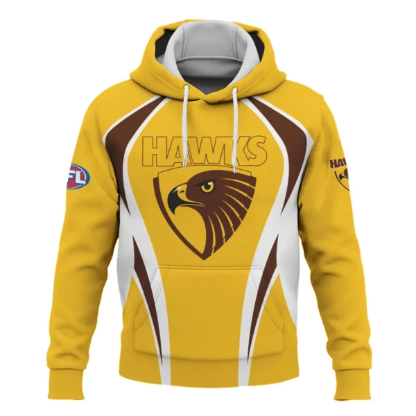 Hawthorn Hawks AFL Exclusive Logo Hoodie QTVA250625AFL03HAW-HD - Image 2