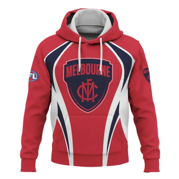 Melbourne Demons AFL Exclusive Logo Hoodie QTVA250625AFL03MELB-HD - Image 2