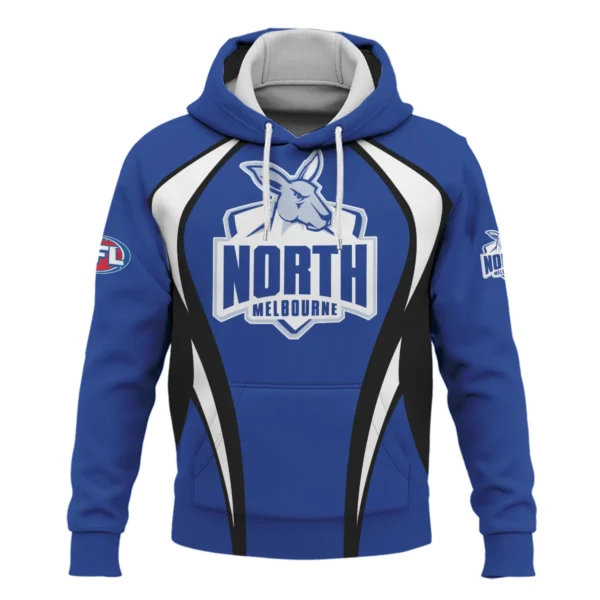 North Melbourne Kangaroos AFL Exclusive Logo Hoodie QTVA250625AFL03NMFC-HD - Image 2
