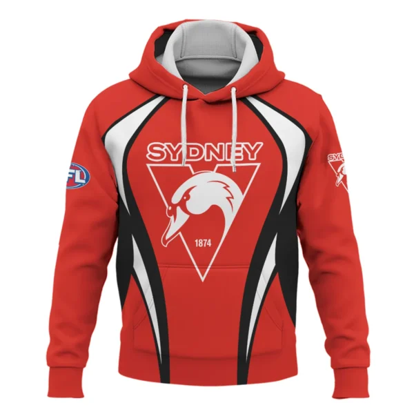 Sydney Swans AFL Exclusive Logo Hoodie QTVA250625AFL03SYD-HD - Image 2