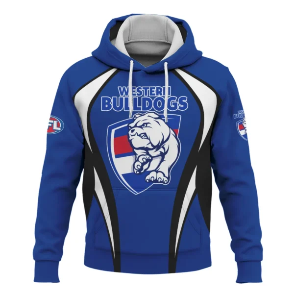 Western Bulldogs AFL Exclusive Logo Hoodie QTVA250625AFL03WB-HD - Image 2