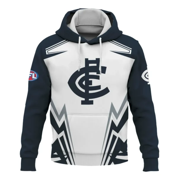 Carlton Blues AFL Exclusive Logo Hoodie QTVA270625AFL04CARL-HD - Image 2