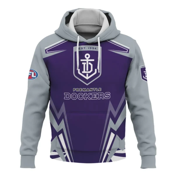 Fremantle Dockers AFL Exclusive Logo Hoodie QTVA270625AFL04FRE-HD - Image 2