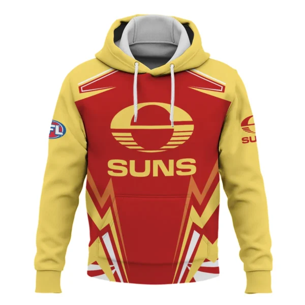 Gold Coast SUNS AFL Exclusive Logo Hoodie QTVA270625AFL04GCFC-HD - Image 2