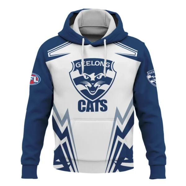 Geelong Cats AFL Exclusive Logo Hoodie QTVA270625AFL04GEEL-HD - Image 2
