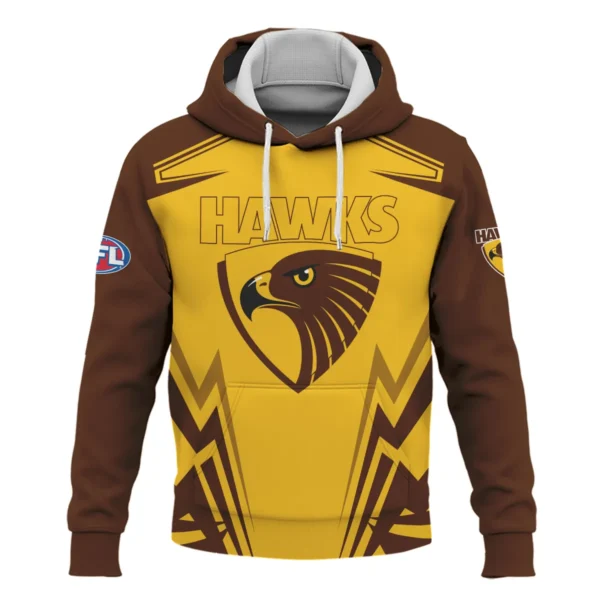Hawthorn Hawks AFL Exclusive Logo Hoodie QTVA270625AFL04HAW-HD - Image 2