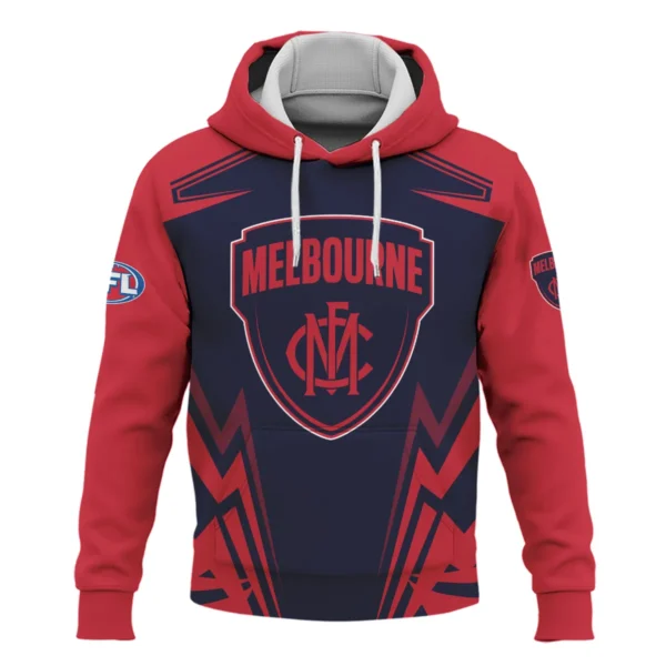 Melbourne Demons AFL Exclusive Logo Hoodie QTVA270625AFL04MELB-HD - Image 2