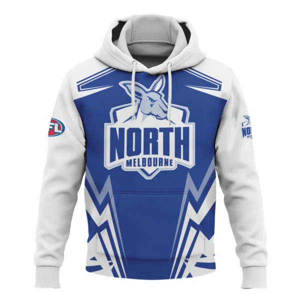 North Melbourne Kangaroos AFL Exclusive Logo Hoodie QTVA270625AFL04NMFC-HD - Image 2