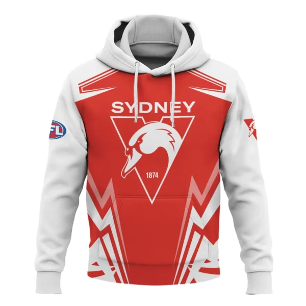 Sydney Swans AFL Exclusive Logo Hoodie QTVA270625AFL04SYD-HD - Image 2