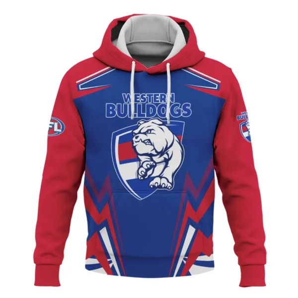 Western Bulldogs AFL Exclusive Logo Hoodie QTVA270625AFL04WB-HD - Image 2