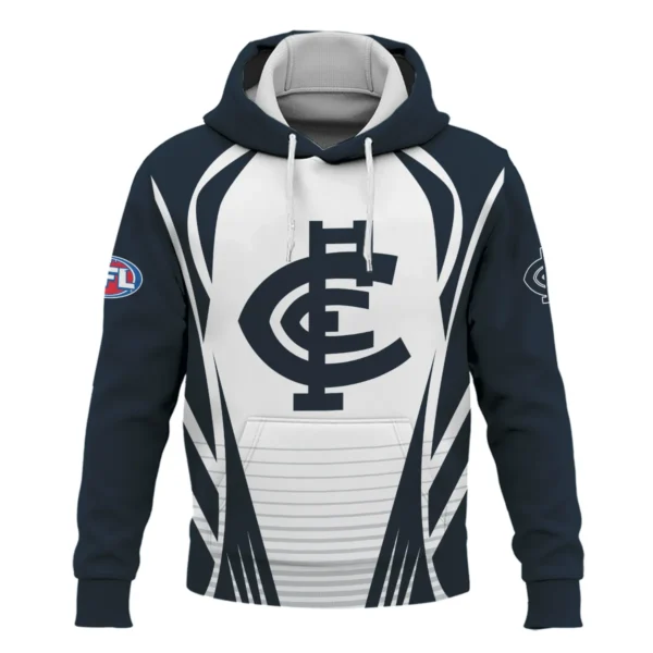 Carlton Blues AFL Exclusive Logo Hoodie QTVA280625AFL05CARL-HD - Image 2