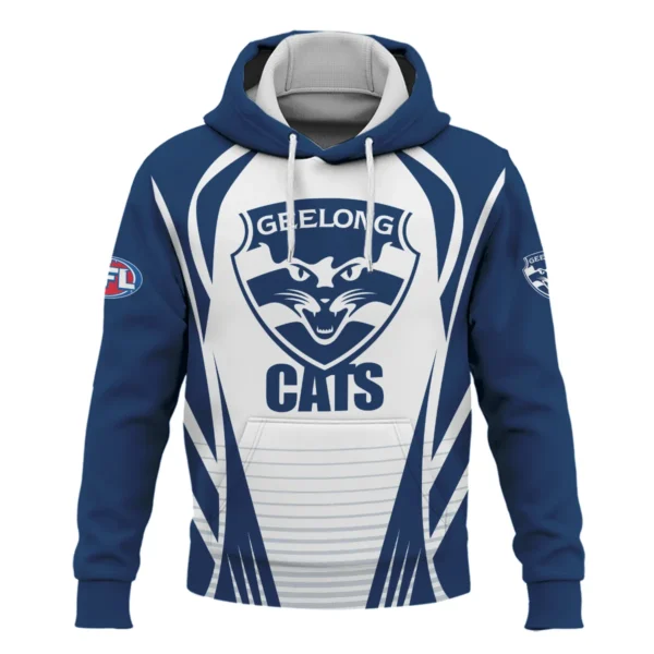 Geelong Cats AFL Exclusive Logo Hoodie QTVA280625AFL05GEEL-HD - Image 2