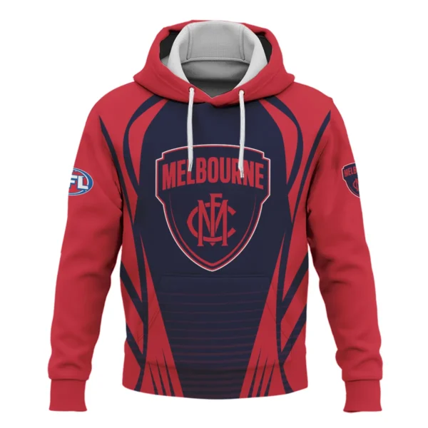 Melbourne Demons AFL Exclusive Logo Hoodie QTVA280625AFL05MELB-HD - Image 2