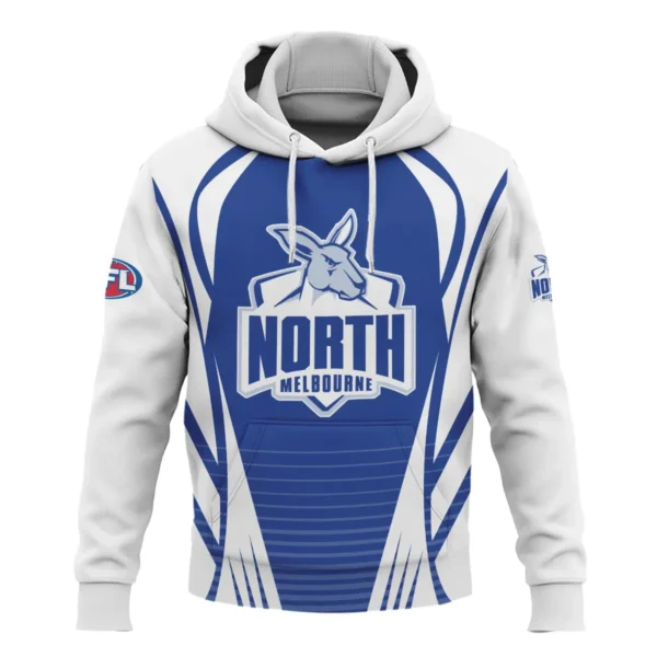 North Melbourne Kangaroos AFL Exclusive Logo Hoodie QTVA280625AFL05NMFC-HD - Image 2