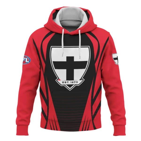 St Kilda Saints AFL Exclusive Logo Hoodie QTVA280625AFL05STK-HD - Image 2