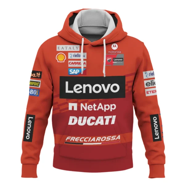Ducati Lenovo Team Exclusive Logo Hoodie QTVAGP060625A2DUC-HD - Image 2