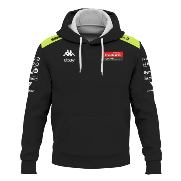 VR46 Racing Team Exclusive Logo Hoodie QTVAGP120625A16VR46-HD - Image 2