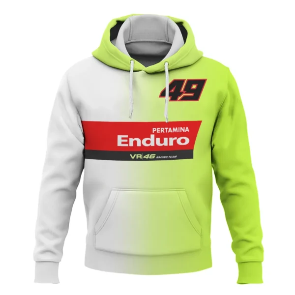 VR46 Racing Team Exclusive Logo Hoodie QTVAGP130625A22VR46-HD - Image 2