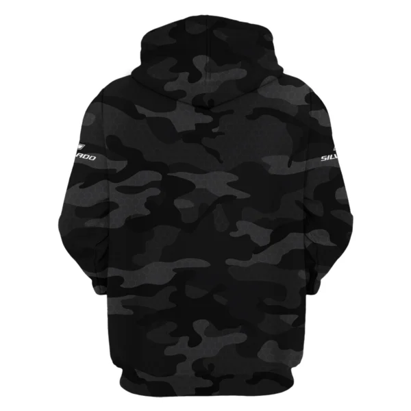 Chevrolet Silverado Exclusive Logo Hoodie Ute QTUT110625A1CS-HD - Black - Image 2