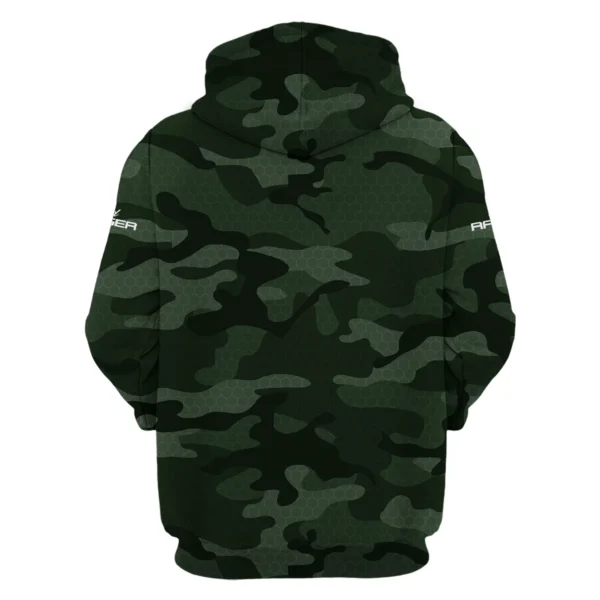 Ford Ranger Exclusive Logo Zipper Hoodie Ute QTUT110625A1FR-ZHD - Green - Image 2