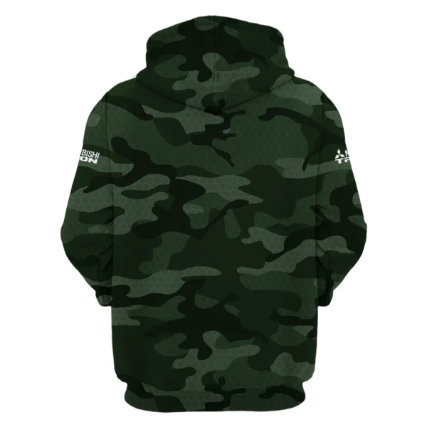 Mitsubishi Triton Exclusive Logo Zipper Hoodie Ute QTUT110625A1MT-ZHD - Green - Image 2