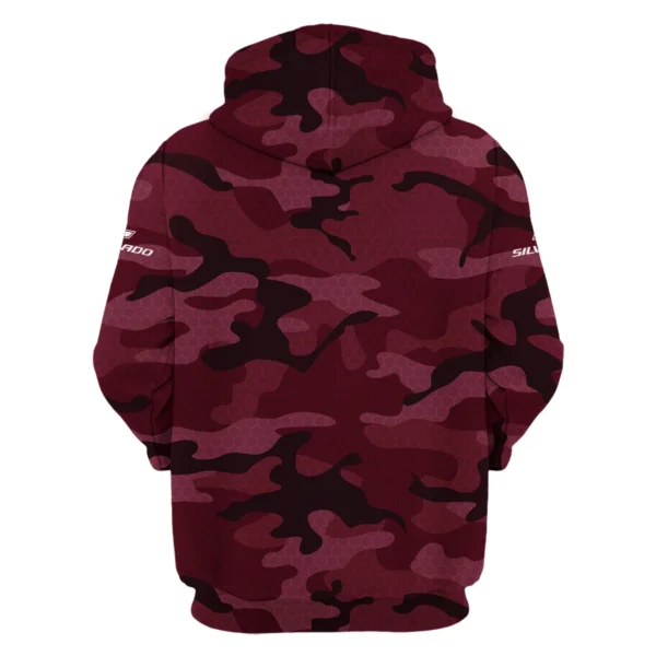 Chevrolet Silverado Exclusive Logo Hoodie Ute QTUT110625A1CS-HD - Maroon - Image 2