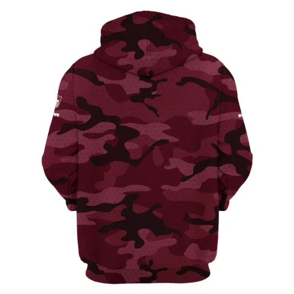 RAM Trucks Exclusive Logo Zipper Hoodie Ute QTUT110625A1RAM-ZHD - Maroon - Image 2